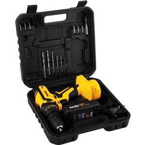 Parafusadeira/furadeira a bateria, 12 V, fonte de carregamento bivolt automática, PFV 112QR VONDER