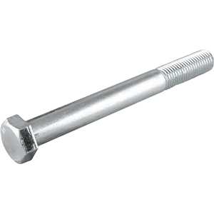 Parafuso sextavado zincado 7/8" x 8", UNC, rosca parcial, VONDER
