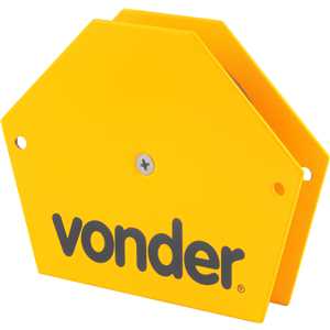 Esquadro magnético hexagonal 30 kgf para soldador, VONDER