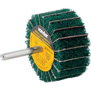 Roda com haste para remoção e acabamento, 60 mm x 30 mm, grão 180, VONDER