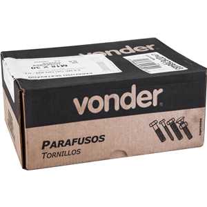 Parafuso sextavado 8.8, 18 mm x 30 mm, MA, rosca total, DIN 933, VONDER