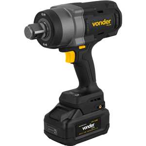 Chave de impacto, bateria 20 V, encaixe de 1", fonte de carregamento bivolt automático, CIV 120B VONDER PLUS