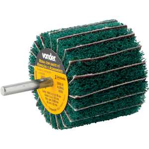Roda com haste para remoção e acabamento, 60 mm x 50 mm, grão 180, VONDER