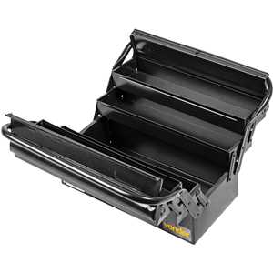 Caixa metálica sanfonada para ferramentas, com 5 gavetas, 40 cm x 19 cm x 20 cm, VONDER