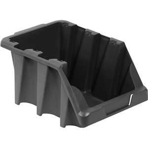 Gaveteiro plástico, nº 7, 18,0 cm x 22,0 cm x 34,0 cm,modelo prático, preto, VONDER