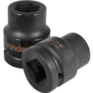 Soquete sextavado de impacto, encaixe de 3/4" x 21,0 mm, VONDER