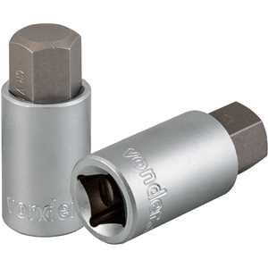 Soquete hexagonal 17 mm, encaixe de 1/2", VONDER