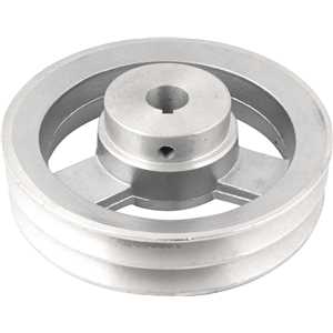 Polia de alumínio 2 canais, perfil A, 150 mm com furo de 3/4" - 19,1 mm, VONDER