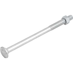 Parafuso francês zincado, 3/8" x 6", com porca, VONDER