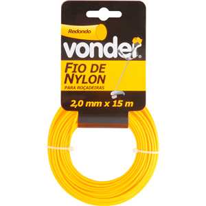 Fio de nylon, 2,0 mm x 15 m, redondo, VONDER