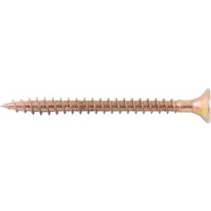 Parafuso madeira chipboard, cabeça chata, fenda cruzada/pozidrive, 6,0 mm x 70,0 mm, VONDER