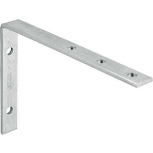 Cantoneira para cortina, 7 cm x 11 cm, zincada, com 4 peças, VONDER