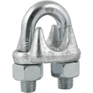 Clips para cabo de aço 7/8" - 22,20 mm, pesado, encartelado, VONDER PLUS
