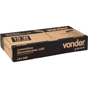 Luminária recarregável, LED, LRV 888 VONDER