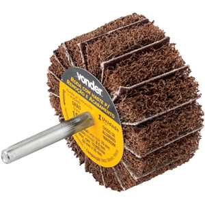 Roda com haste para remoção e acabamento, 60 mm x 30 mm, grão 100, VONDER