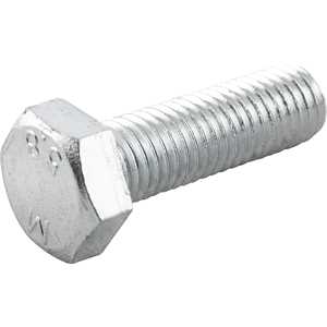 Parafuso sextavado zincado 12 mm x 40 mm, MA, rosca total, VONDER