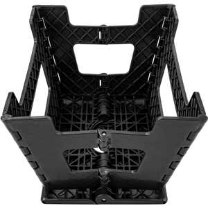 Banqueta plástica dobrável, preta, altura 220 mm, VONDER