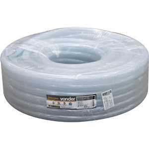 Mangueira PVC cristal trançada, VPT, 250 libras,  1" VONDER
