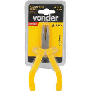 Alicate bico chato, 4.1/2", isololado 1000V, VONDER