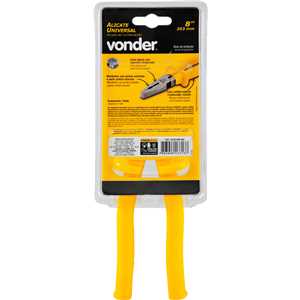 Alicate universal 8", cromo vanádio, com isolação até 1.000 V, VONDER