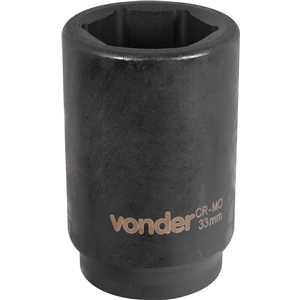Soquete sextavado longo de impacto, 33 mm, encaixe de 3/4", VONDER