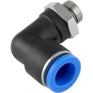 Conexão rápida, tipo cotovelo (90 graus), rosca 1/4" BSP, 10 mm, VONDER