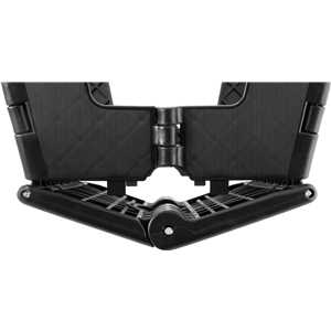 Banqueta plástica dobrável, preta, altura 220 mm, VONDER