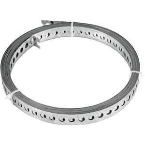 Fita de aço perfurada 17 mm x 0,40 mm x 10 m VONDER