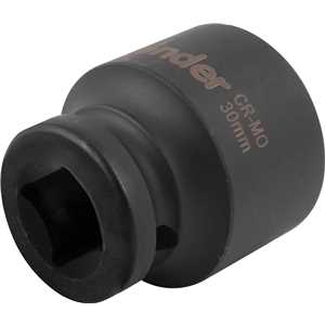 Soquete sextavado de impacto, encaixe de 1/2" x 30,0 mm, VONDER