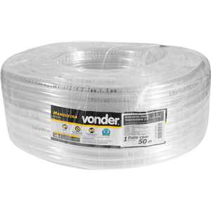Mangueira cristal 1/2" x 1,5 mm, rolo 50 m, VONDER