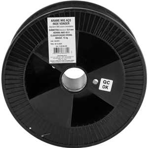 Arame MIG aço inox ER309LSi, 0,8 mm, carretel com 15 kg, VONDER