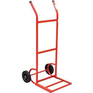 Carrinho para transporte de carga, até 120,0 kg, com roda de borracha maciça, NOVE54