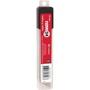 Lâmina para estilete 18 mm, tubete com 10 peças, NOVE54
