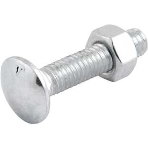 Parafuso francês zincado, 5/16" x 1.1/2", com porca, VONDER