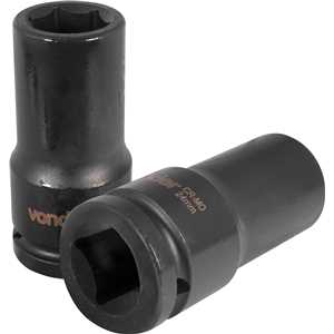 Soquete sextavado longo de impacto, 24 mm, encaixe de 3/4", VONDER