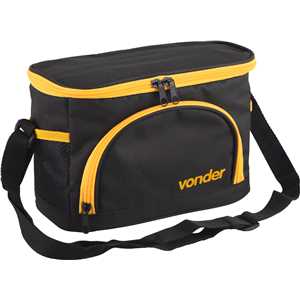 Bolsa térmica, 5 litros, preta e amarela, VONDER