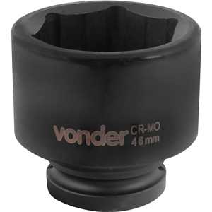 Soquete sextavado de impacto, encaixe de 3/4" x 46,0 mm, VONDER