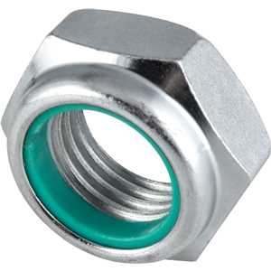 Porca autotravante sextavada, 1.1/2", UNC, baixa, zincada, VONDER