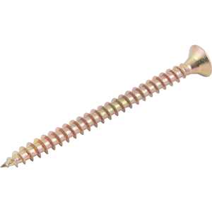 Parafuso madeira chipboard, cabeça chata, fenda cruzada/pozidrive, 5,0 mm x 65,0 mm, VONDER