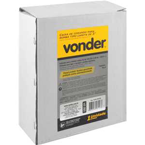 Caixa de comando para bomba tipo caneta de 3", 1,00 hp, 220 V~, VONDER