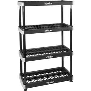 Estante plástica, 142,0 cm x 91,0 cm x 45 cm, EPV 040 VONDER