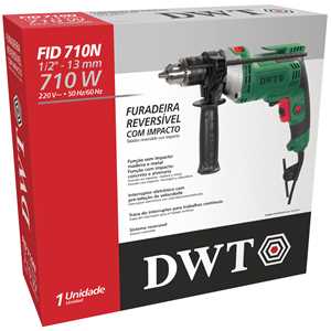 Furadeira de impacto 1/2", 710 W, 220 V~, FID 710N DWT