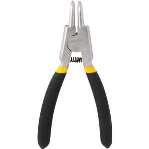 Alicate para anéis externos, bico curvo, 4.1/2" - 114,3 mm, VONDER