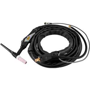 Tocha TIG 200 A TTV 206, com engate rápido de 13 mm, com gatilho, 3 metros, VONDER