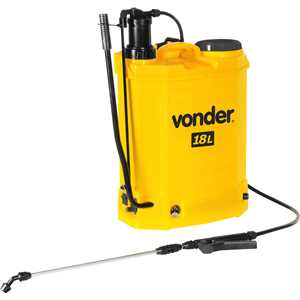 Pulverizador costal, 2 em 1, manual ou bateria, com bateria de lítio, 18 litros, VONDER