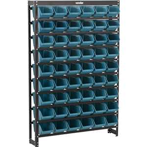 Estante metálica, com gaveteiros modelo prático azul, 54/5 VONDER