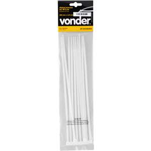 Abraçadeira de nylon, branca, 280 mm x 4,8 mm, com 10 peças, VONDER