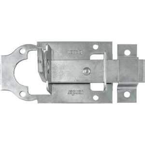 Fecho chato com porta-cadeado 4" - 101,6 mm, zincado, encartelado, VONDER