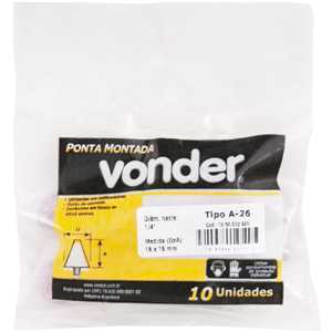 Ponta montada A-26 haste 1/4" VONDER