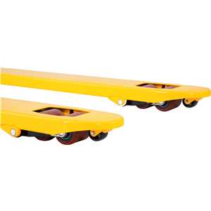 Paleteira hidráulica, 2,5 toneladas (2,5 tf), 1.150 mm x 685 mm, com freio, roda dupla de poliuretano, PFP 256, VONDER